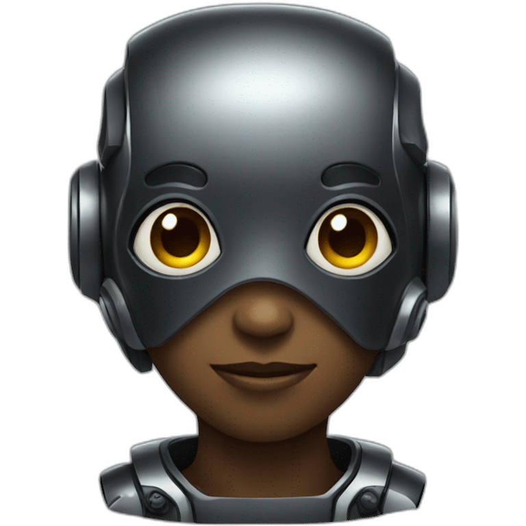 cute black robot emoji