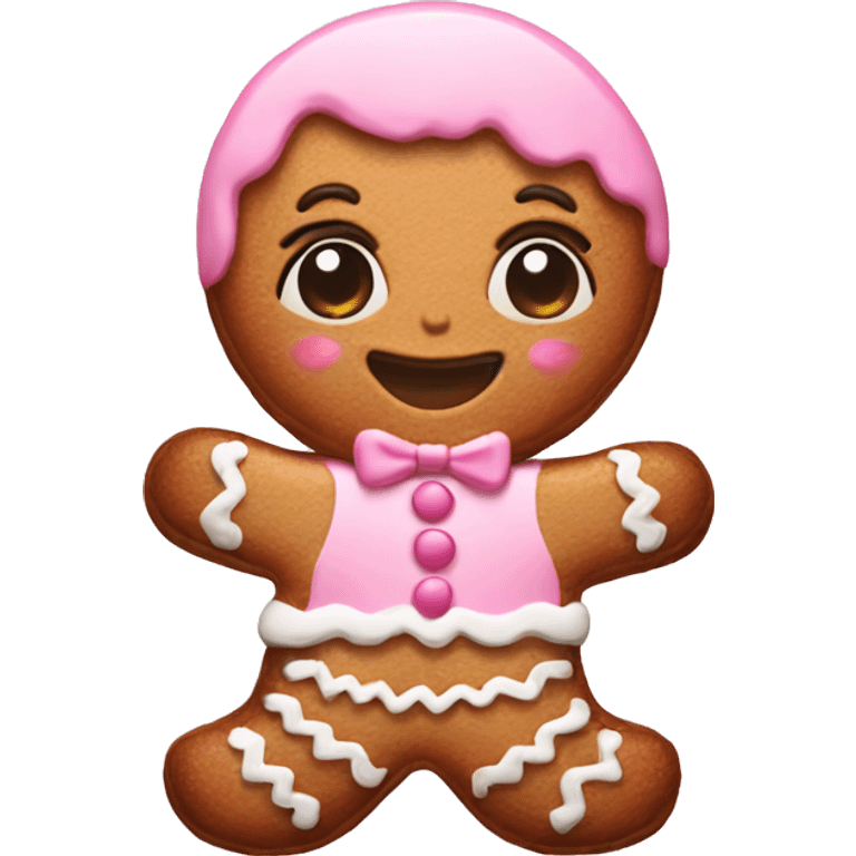 babypink gingerbread emoji