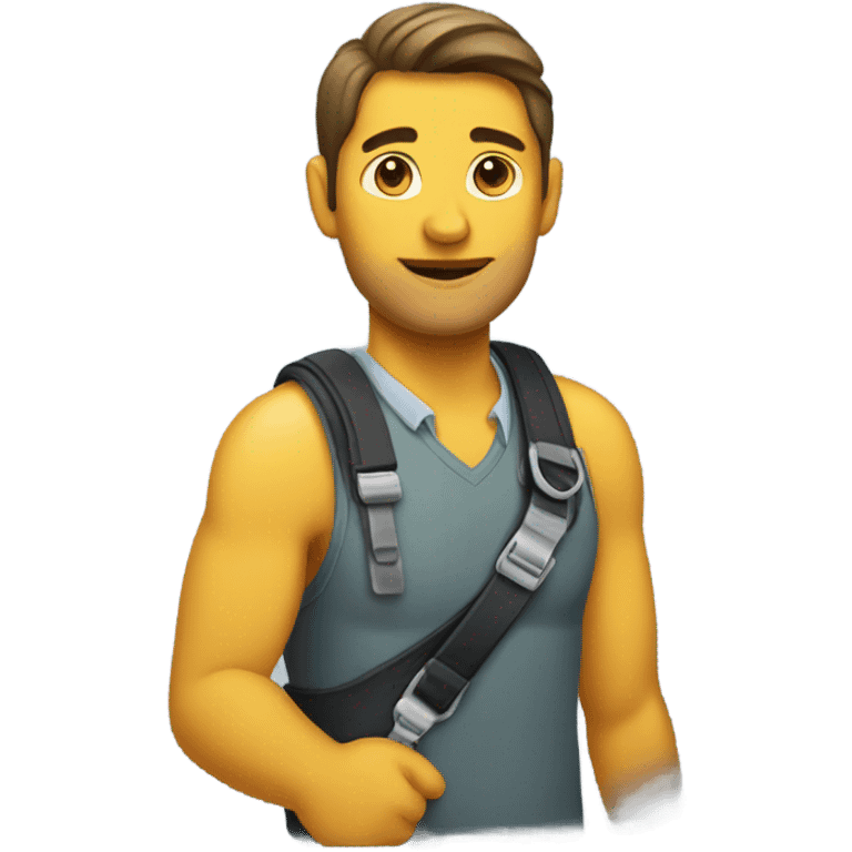 Guy with arm in shoulder sling  emoji