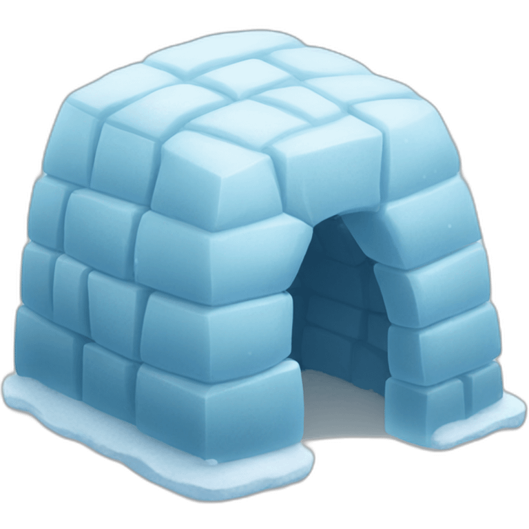 ice cube igloo emoji