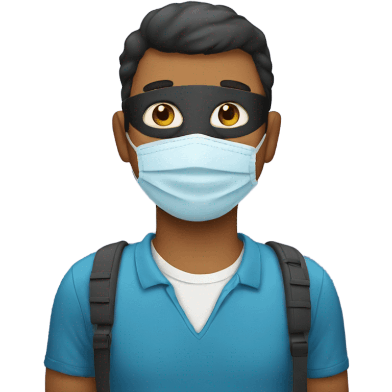 A dad with mask emoji