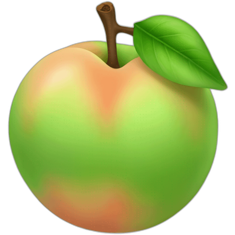 green peach emoji