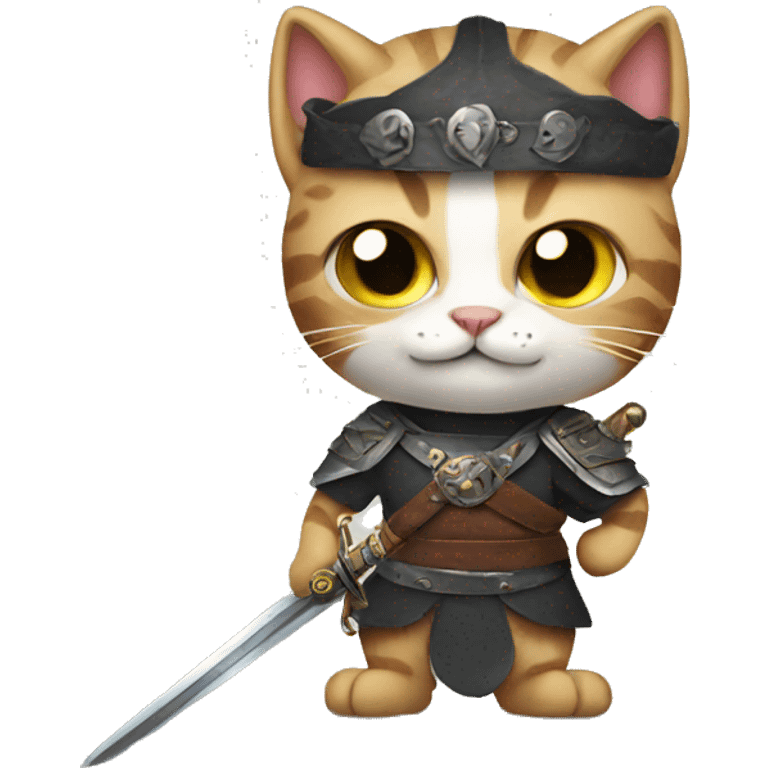 cat with sword emoji