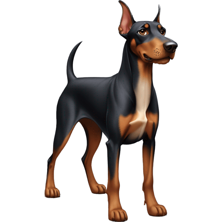 Doberman dog standing emoji