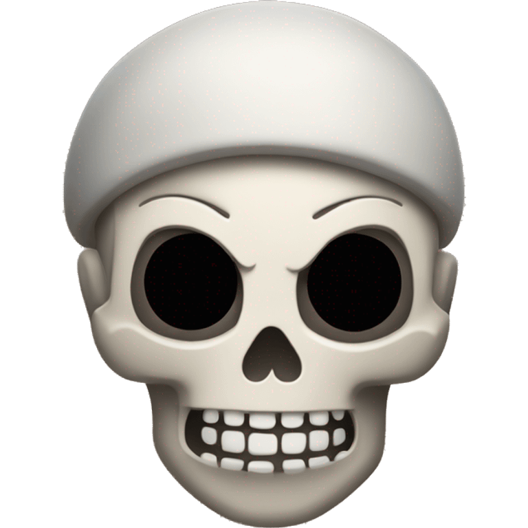 skull with brawl stars logo on its face emoji