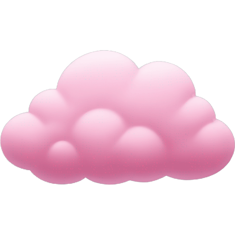 Pink cloud emoji