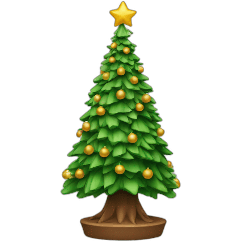 christmas tree 3d very big, no small details emoji