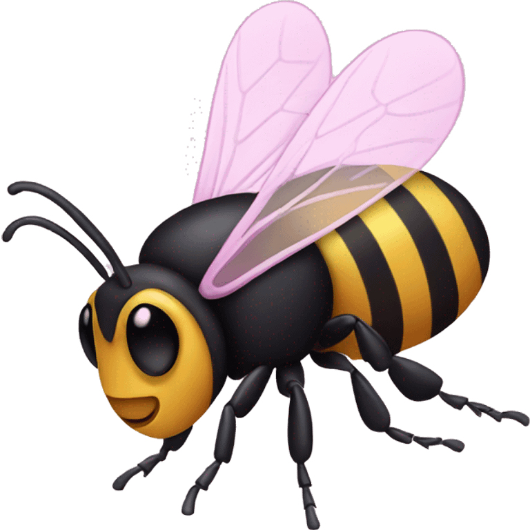 Pink bee emoji