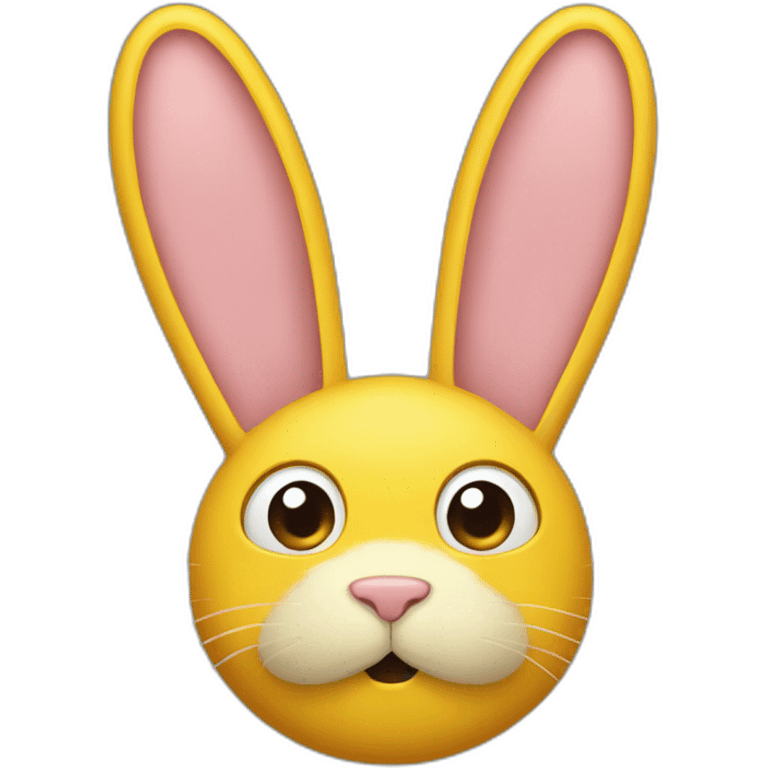 yellow rabbit ears just the ears emoji