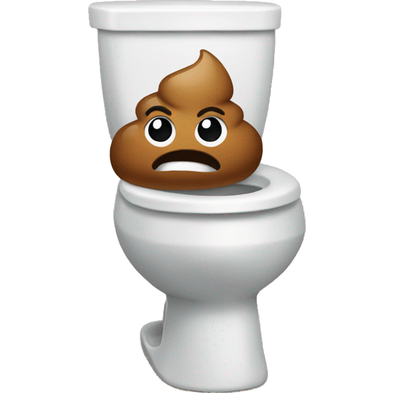 Poop in the toilet  emoji