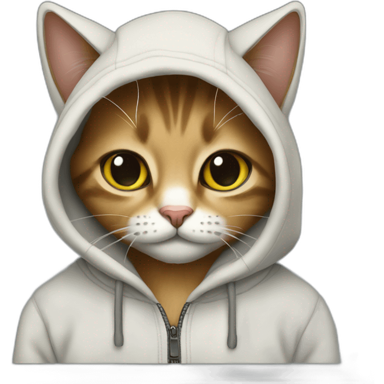 cat in Palestinian hoodie emoji