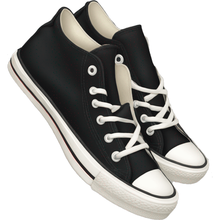 black converse shoes emoji