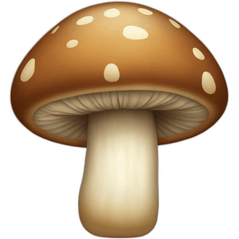 a brown mushroom emoji