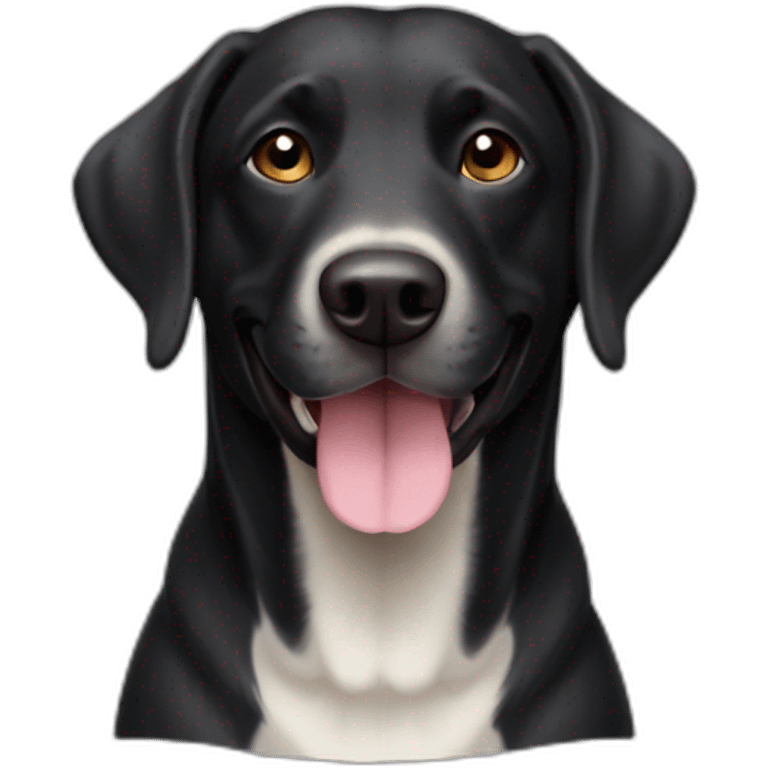 smiling-bavarianmountainhound-mixed-black-labrador emoji