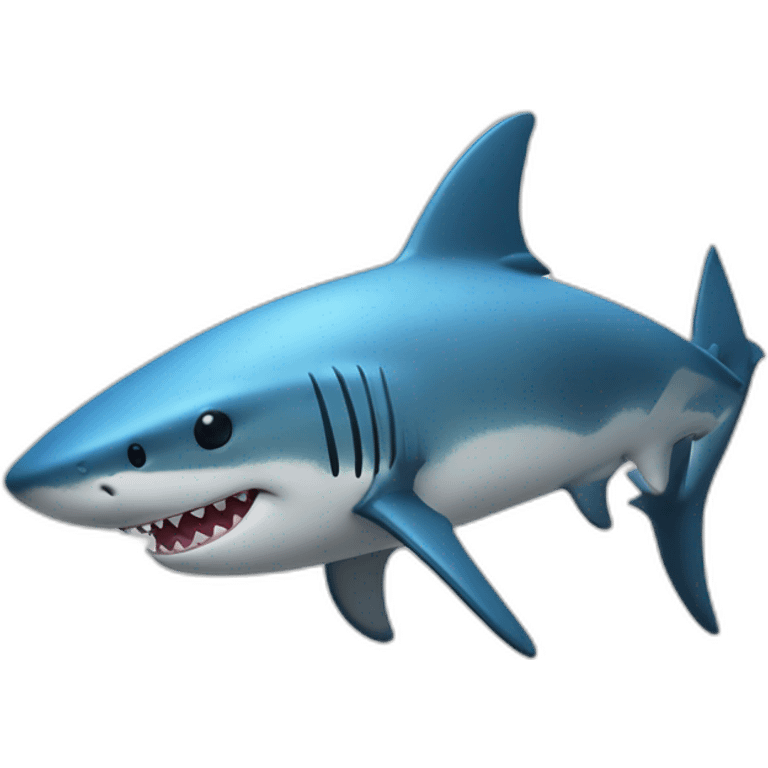 Un requin mignon emoji