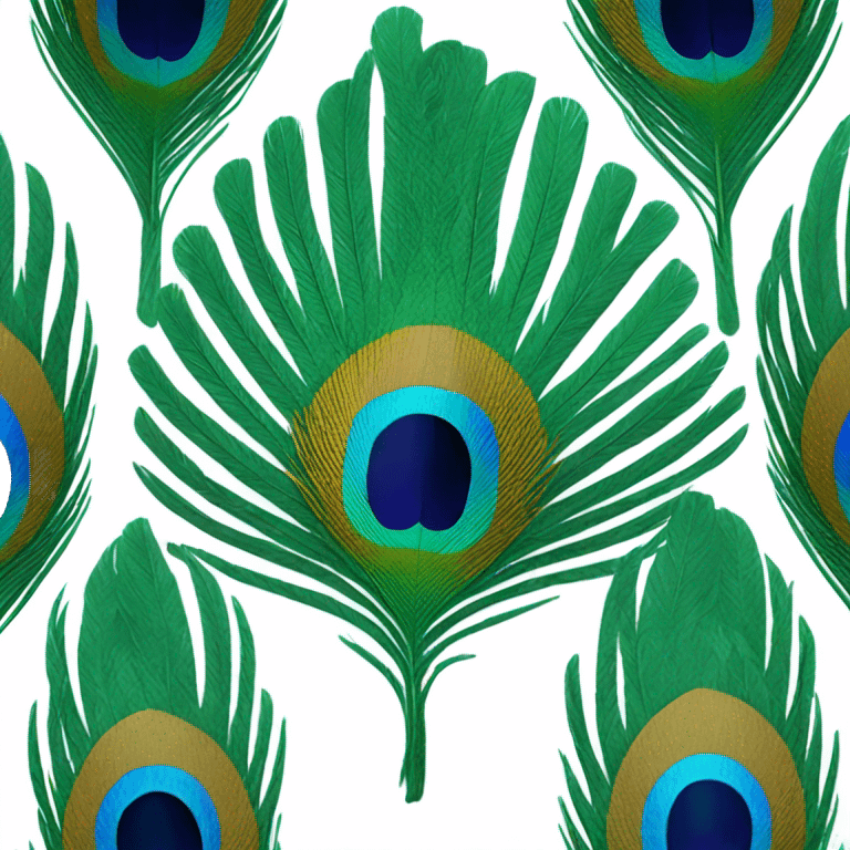 Peacock feather emoji