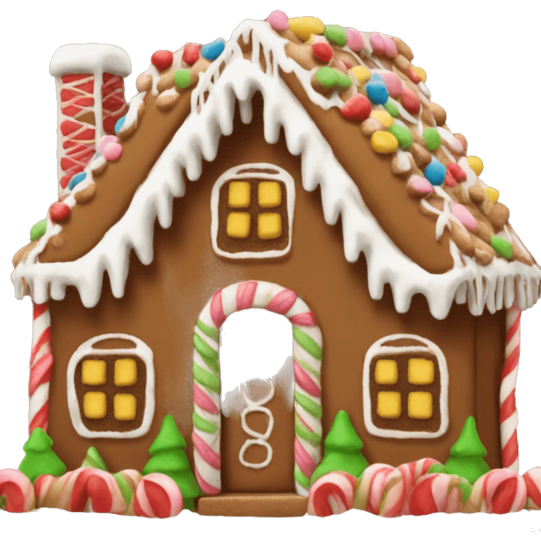 gingerbread house emoji