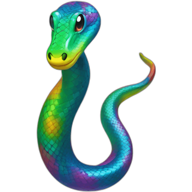 Rainbow Snake Full Body emoji