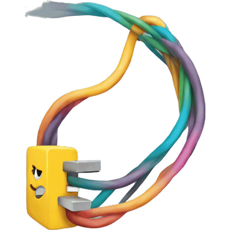  electric cable colorful emoji