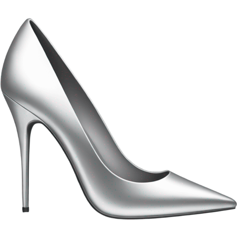 Silver high heels emoji