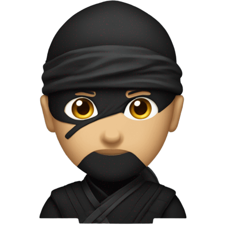 Ninja wearing Black  emoji