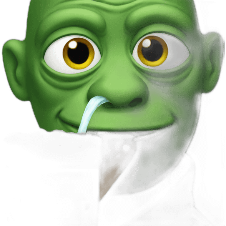 pepe drinking emoji