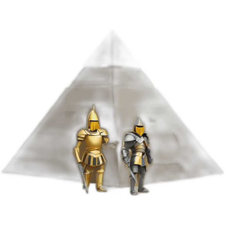  pyramid and knight emoji