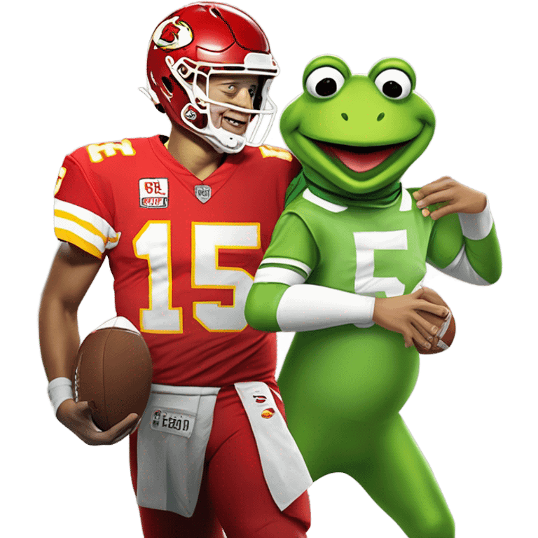 patrick mahomes kermit the frog emoji