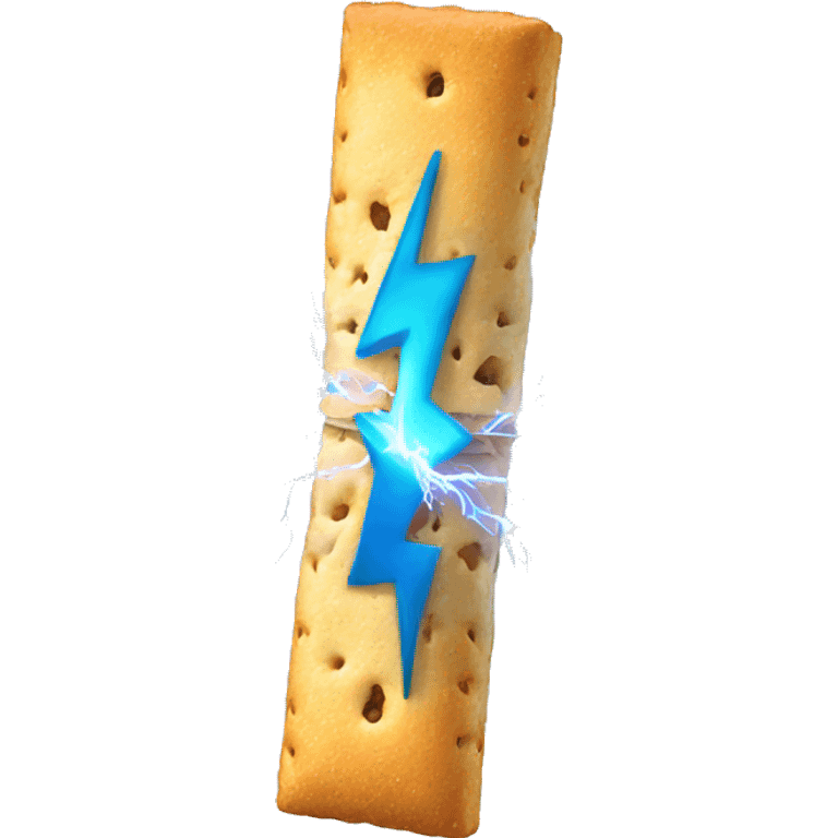 Cracker with lightning  emoji