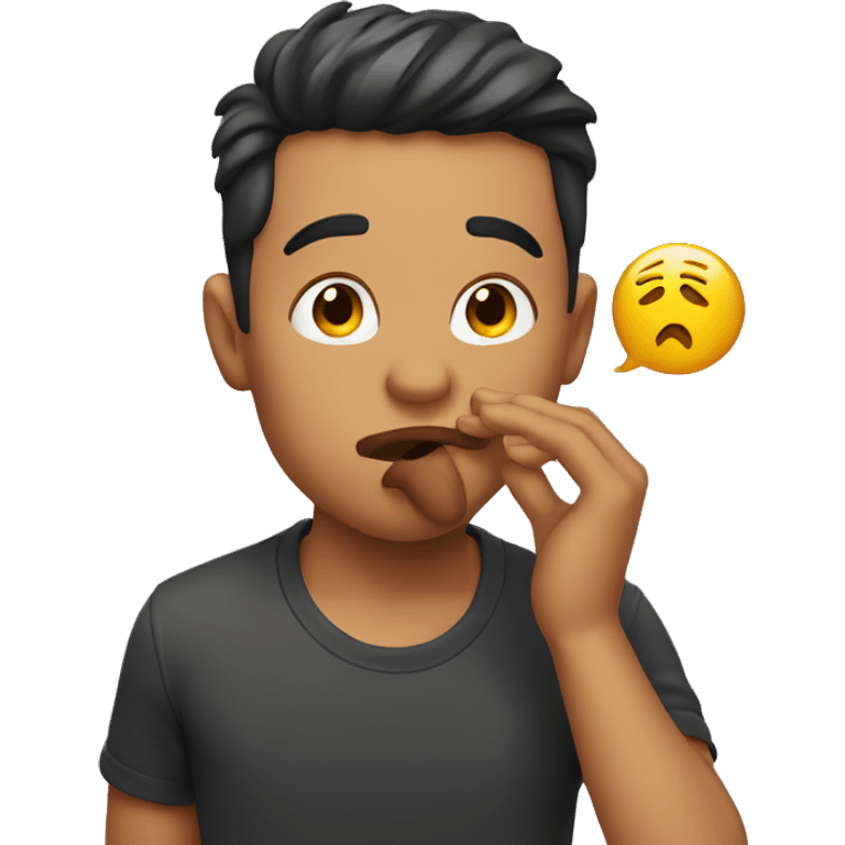 Guy blowing kisses emoji