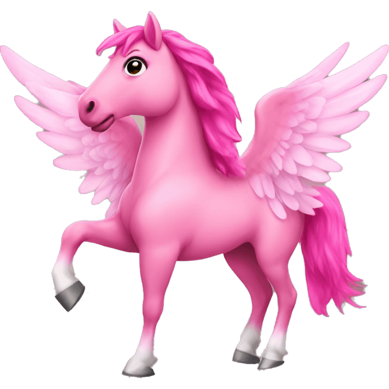 Pink Horse with wings emoji