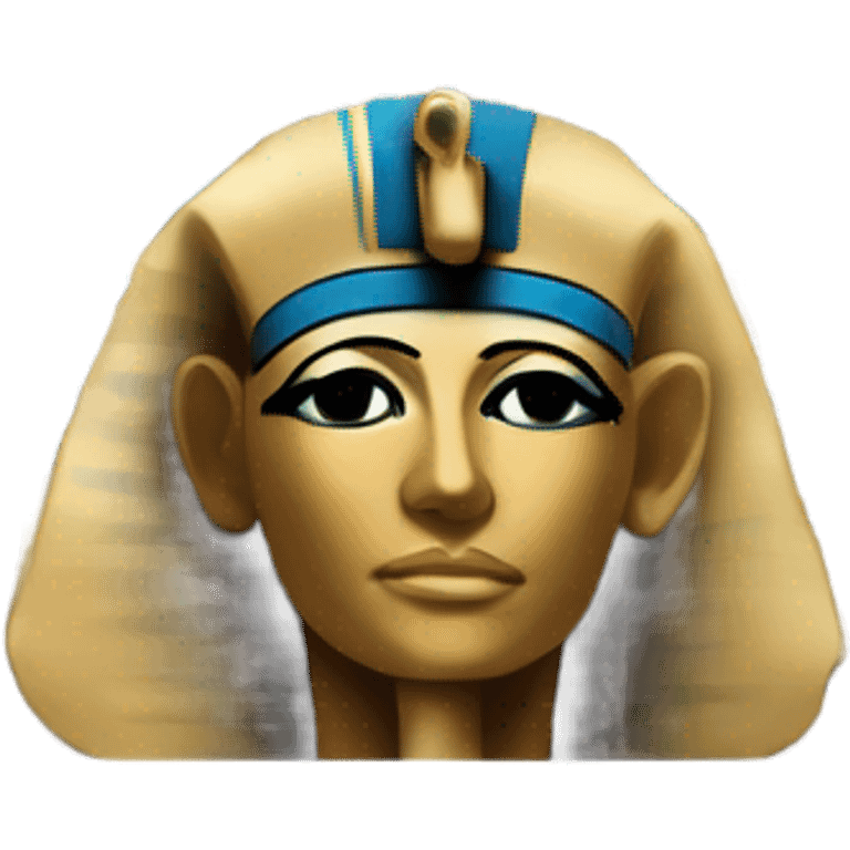 egypt sarcophagus gold blue white black , full body  emoji