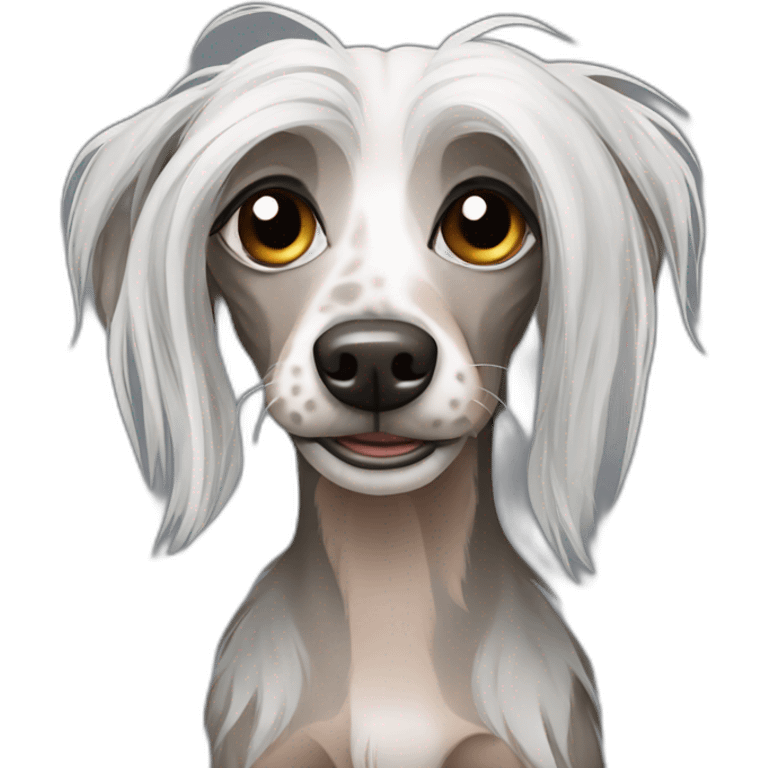 Chinese Crested homeless  emoji