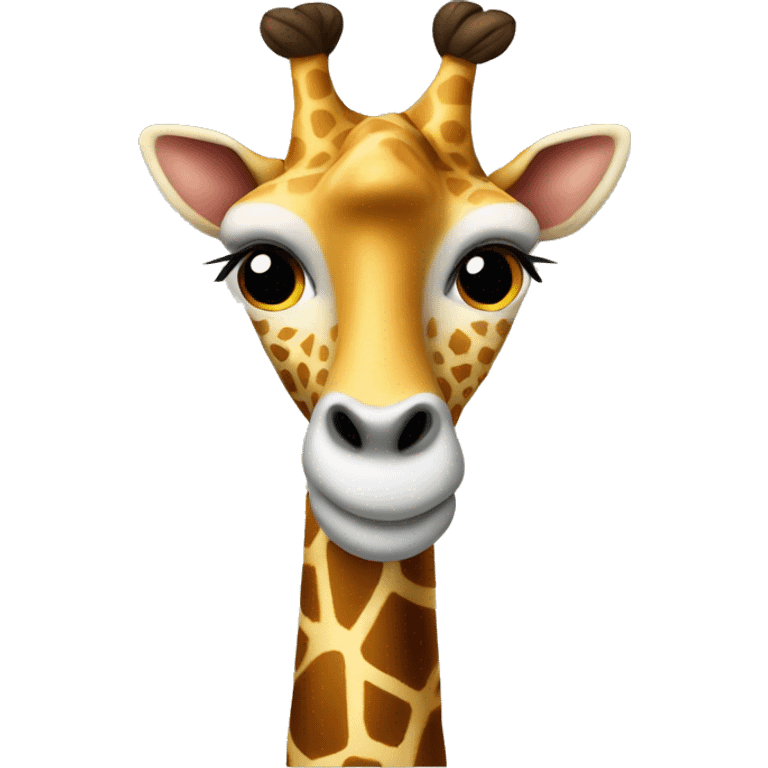 Girafe en laine  emoji