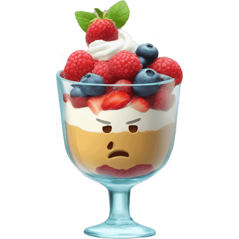 A single protein parfait emoji