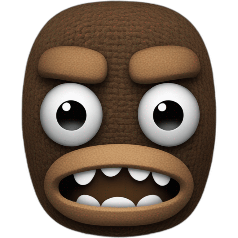 sackboy looking angry emoji