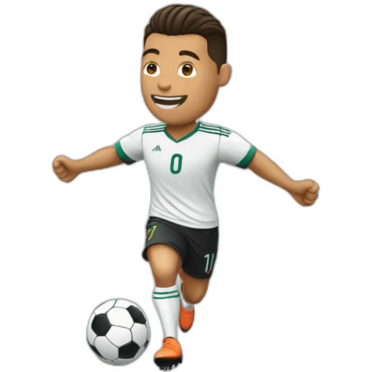 soccer Ronaldo celebrating emoji