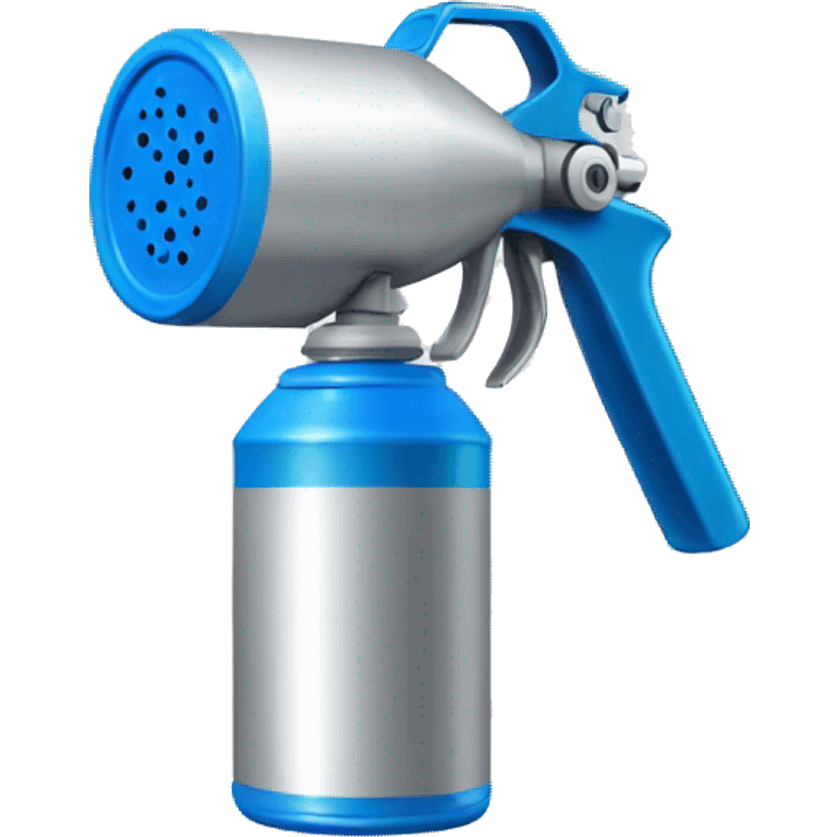 spray can, color blue, regular small spray nozzle emoji