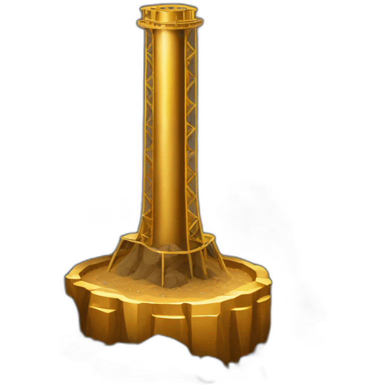 mining gold shaft emoji