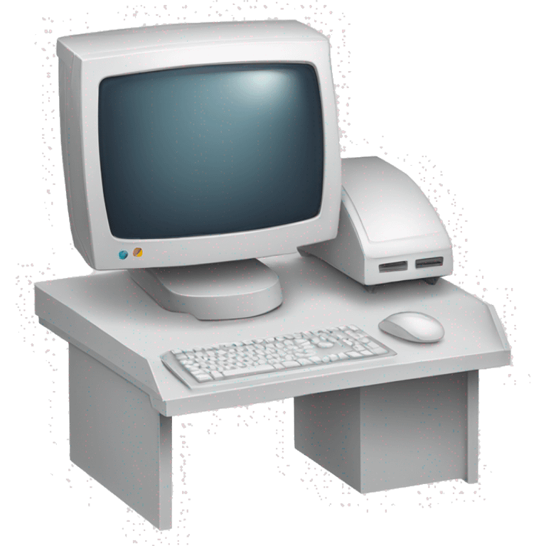 computador setup branco emoji