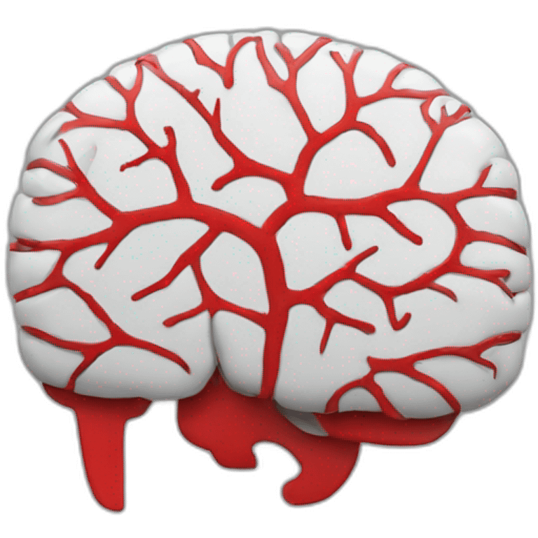 ai-brain storm red emoji