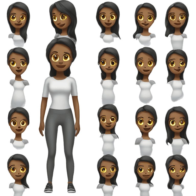 woman in leggings emoji