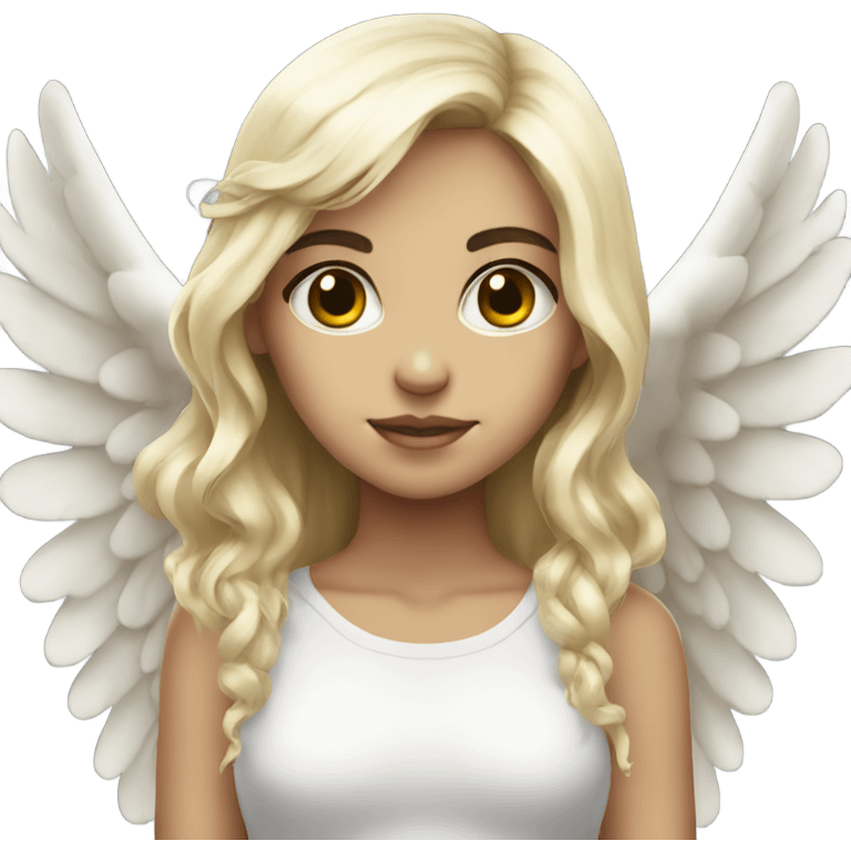  Girl Angel with skull head  emoji