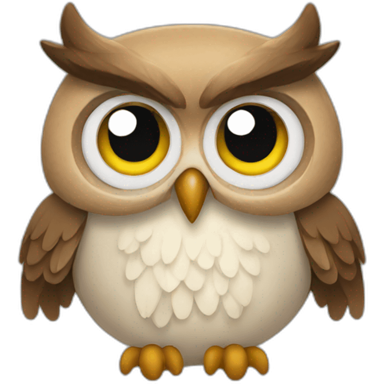 An owl emoji