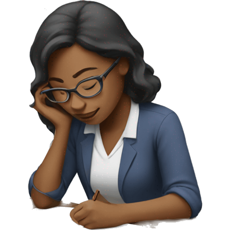 woman studying emoji