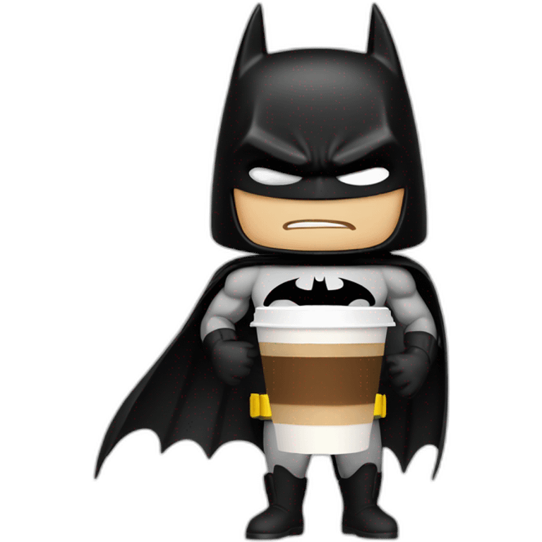 batman with cofee emoji