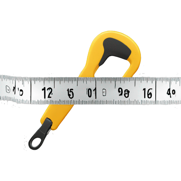 a white measuring tape emoji