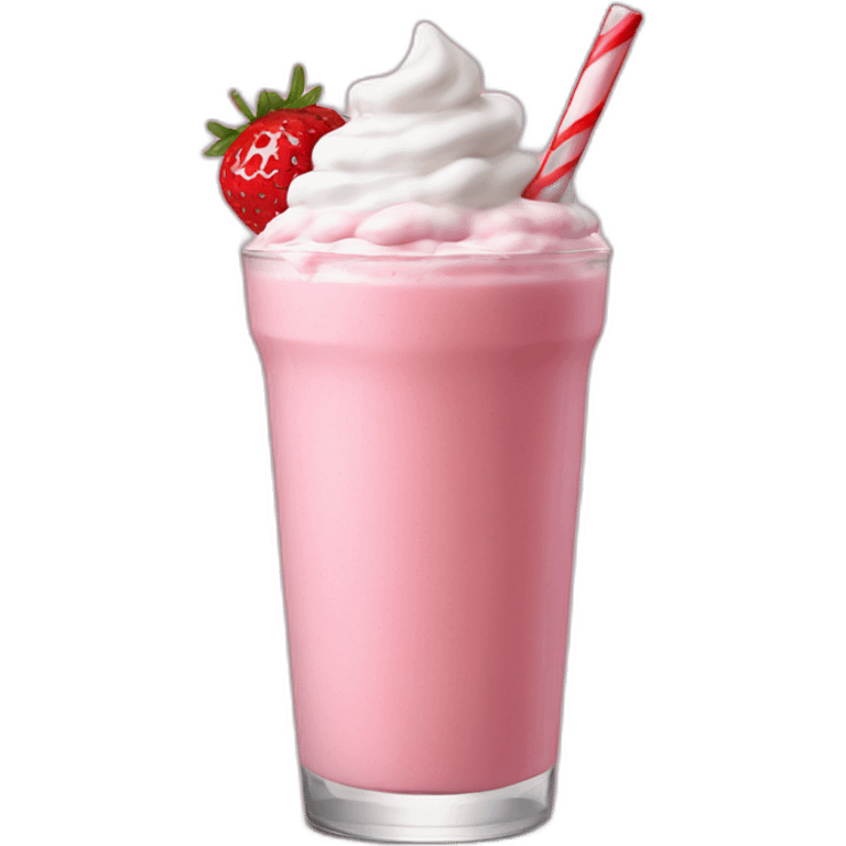 strawberry milkshake emoji