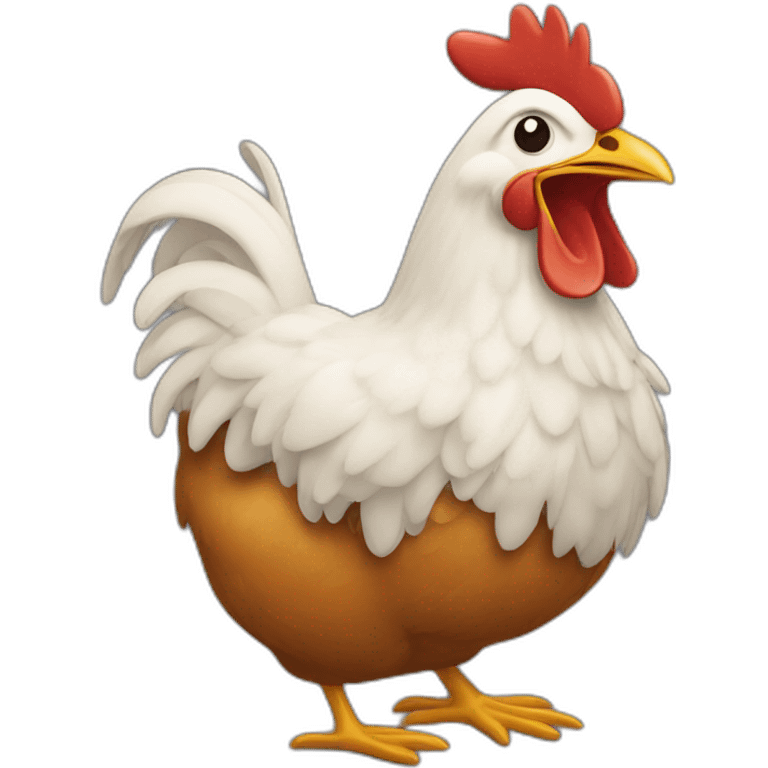 poule avec dents emoji