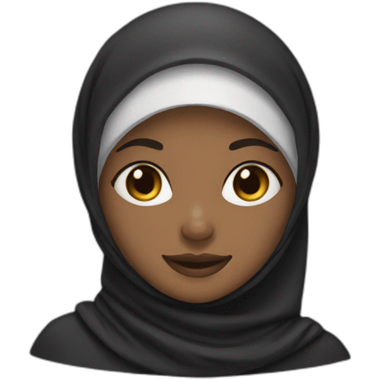 black hijab girl emoji